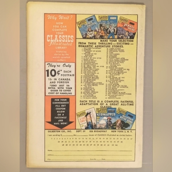 1946 Classics Illustrated #32 Lorna Doone, 2nd Printing Comic Book (VG) - Picture 3 of 3